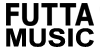 Futta Music のロゴタイプ(モノクロ2階調)